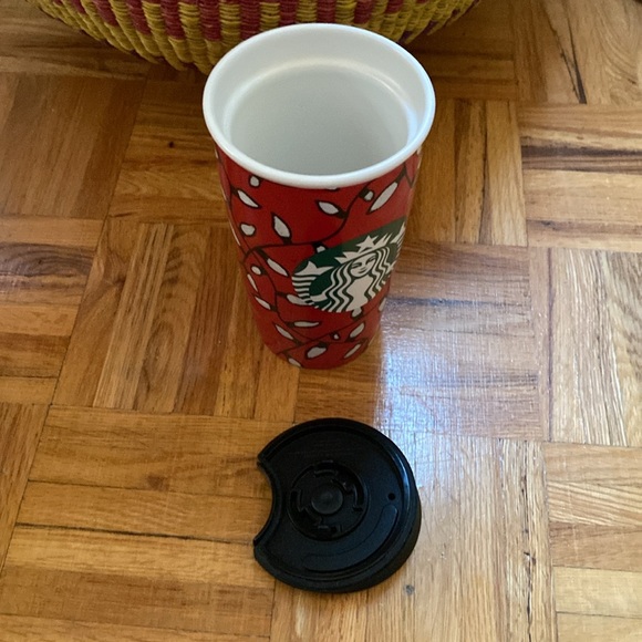 Starbucks Christmas lights 2016 Ceramic Travel Coffee Mug Tumbler 12 oz - Picture 5 of 8